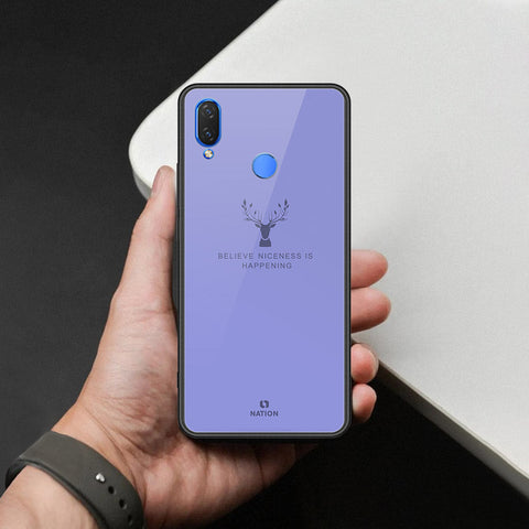 Huawei Enjoy 9 Plus Cover - Nice Series - HQ Ultra Shine Premium Infinity Glass Soft Silicon Borders Case