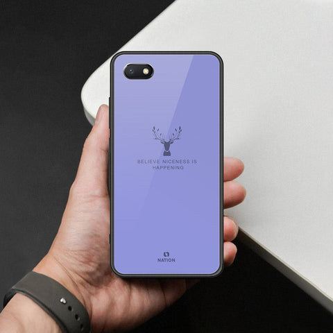 Honor Y5 2018 Cover - Nice Series - HQ Ultra Shine Premium Infinity Glass Soft Silicon Borders Case