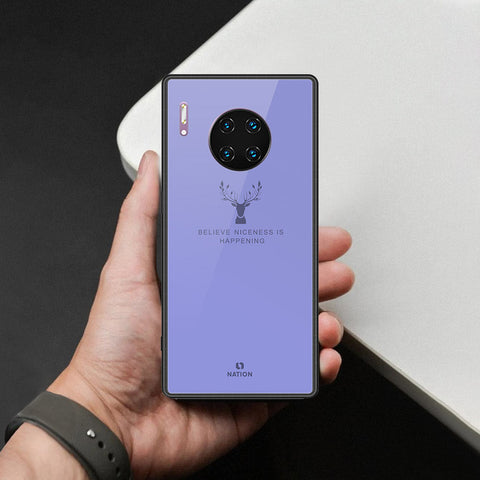 Huawei Mate 30 Pro Cover - Nice Series - HQ Ultra Shine Premium Infinity Glass Soft Silicon Borders Case