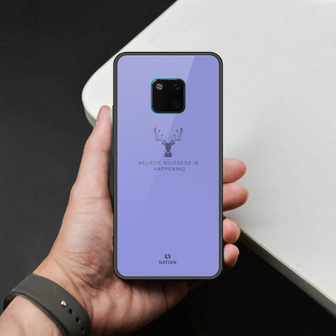 Huawei Mate 20 Pro Cover - Nice Series - HQ Ultra Shine Premium Infinity Glass Soft Silicon Borders Case