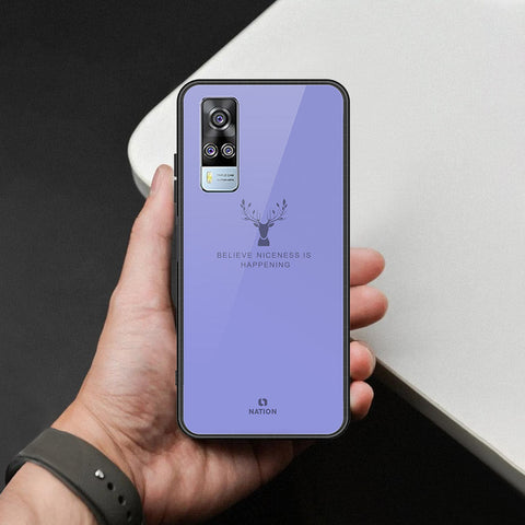 Vivo Y33 Cover - Nice Series - HQ Ultra Shine Premium Infinity Glass Soft Silicon Borders Case