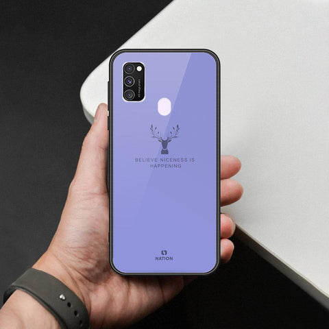 Samsung Galaxy M21 Cover - Nice Series - HQ Ultra Shine Premium Infinity Glass Soft Silicon Borders Case