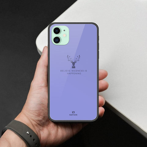 iPhone 11 - Nice Series - HQ Ultra Shine Premium Infinity Glass Soft Silicon Borders Case