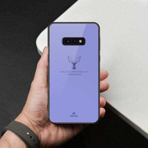 Samsung Galaxy S10e Cover - Nice Series - HQ Ultra Shine Premium Infinity Glass Soft Silicon Borders Case
