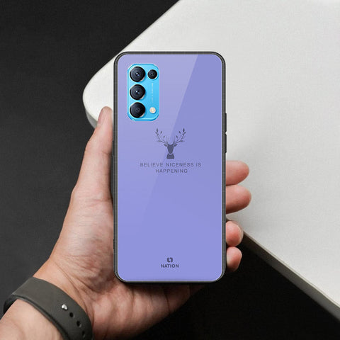 Oppo Find X3 Lite Cover - Nice Series - HQ Ultra Shine Premium Infinity Glass Soft Silicon Borders Case