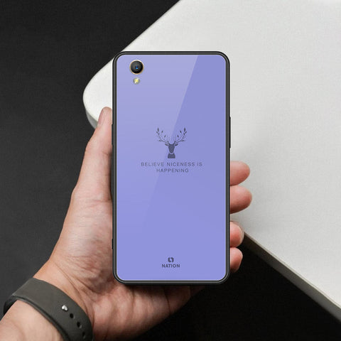 Oppo A37 Cover - Nice Series - HQ Ultra Shine Premium Infinity Glass Soft Silicon Borders Case