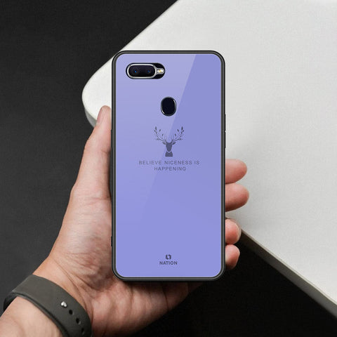Oppo F9 / F9 Pro Cover - Nice Series - HQ Ultra Shine Premium Infinity Glass Soft Silicon Borders Case