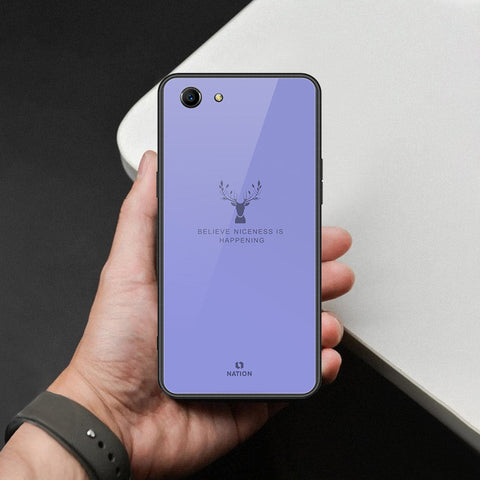 Oppo A83 Cover - Nice Series - HQ Ultra Shine Premium Infinity Glass Soft Silicon Borders Case