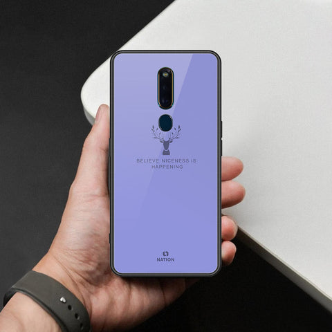 Oppo F11 Pro Cover - Nice Series - HQ Ultra Shine Premium Infinity Glass Soft Silicon Borders Case