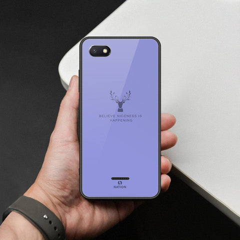 Xiaomi Redmi 6A Cover - Nice Series - HQ Ultra Shine Premium Infinity Glass Soft Silicon Borders Case
