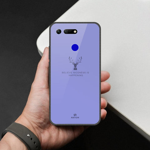 Huawei Honor View 20 Cover - Nice Series - HQ Ultra Shine Premium Infinity Glass Soft Silicon Borders Case