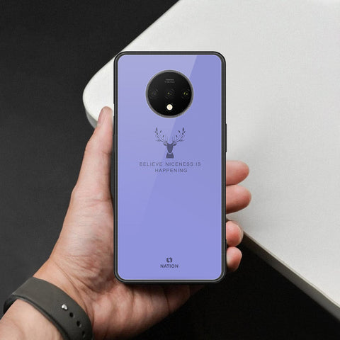 OnePlus 7T Cover - Nice Series - HQ Ultra Shine Premium Infinity Glass Soft Silicon Borders Case