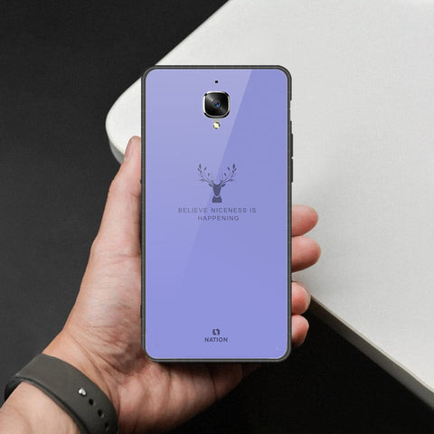 OnePlus 3 Cover - Nice Series - HQ Ultra Shine Premium Infinity Glass Soft Silicon Borders Case