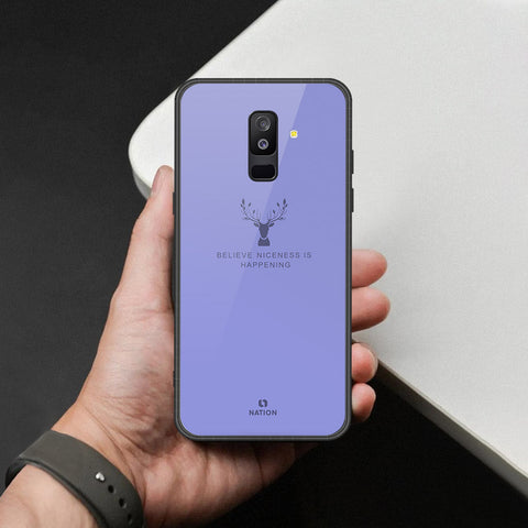 Samsung Galaxy A6 Plus 2018 Cover - Nice Series - HQ Ultra Shine Premium Infinity Glass Soft Silicon Borders Case