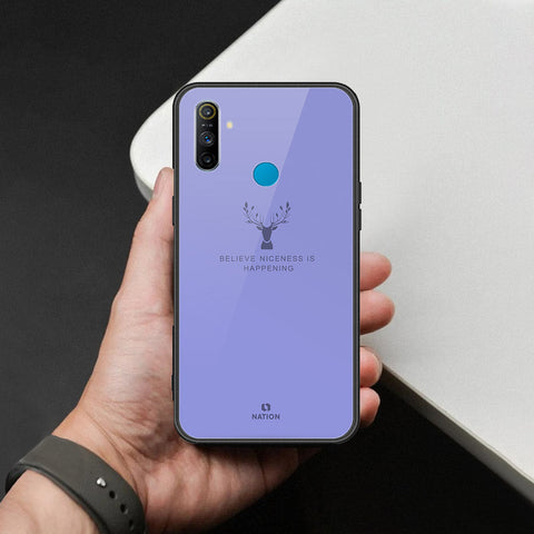 Realme 5s Cover - Nice Series - HQ Ultra Shine Premium Infinity Glass Soft Silicon Borders Case