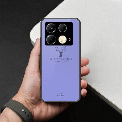Infinix Note 40 Pro 5G Cover - Nice Series - HQ Ultra Shine Premium Infinity Glass Soft Silicon Borders Case