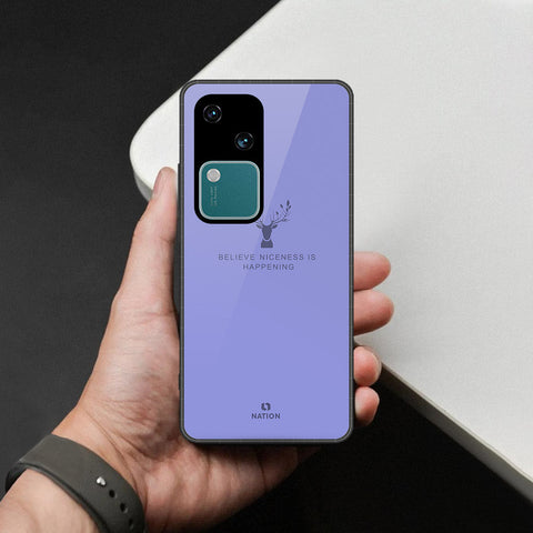 Vivo S18 Cover - Nice Series - HQ Ultra Shine Premium Infinity Glass Soft Silicon Borders Case