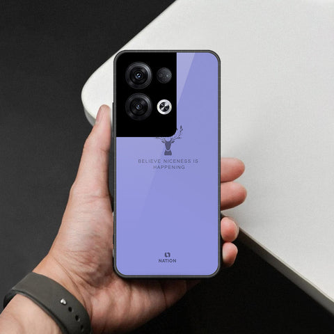 Oppo Reno 8 Pro Plus Cover - Nice Series - HQ Ultra Shine Premium Infinity Glass Soft Silicon Borders Case