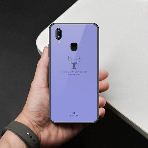 Vivo Z3x Cover - Nice Series - HQ Ultra Shine Premium Infinity Glass Soft Silicon Borders Case