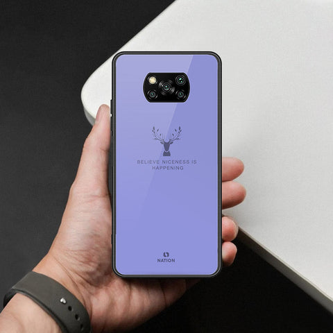 Xiaomi Poco X3 NFC Cover - Nice Series - HQ Ultra Shine Premium Infinity Glass Soft Silicon Borders Case