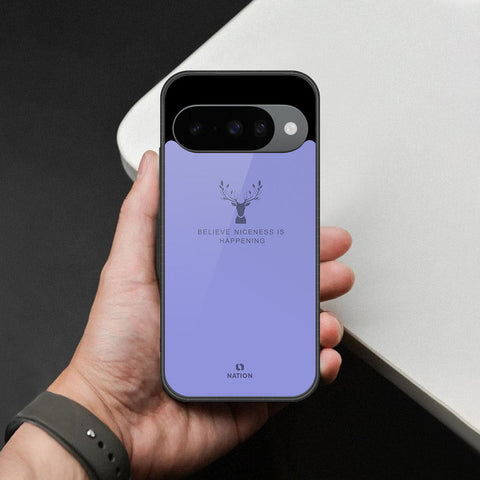 Google Pixel 10 Cover - Nice Series - HQ Ultra Shine Premium Infinity Glass Soft Silicon Borders Case