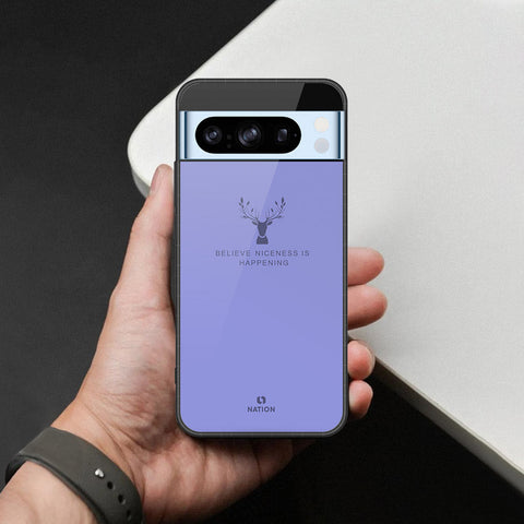 Google Pixel 8 Pro Cover - Nice Series - HQ Ultra Shine Premium Infinity Glass Soft Silicon Borders Case
