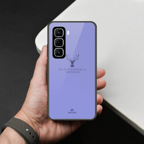 Infinix Hot 50 Pro Plus Cover - Nice Series - HQ Ultra Shine Premium Infinity Glass Soft Silicon Borders Case