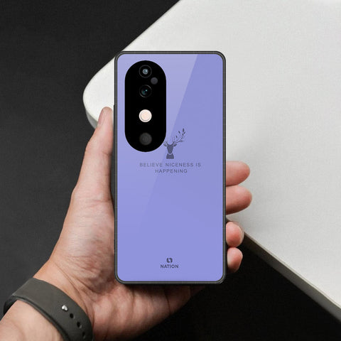 Vivo S19 Cover - Nice Series - HQ Ultra Shine Premium Infinity Glass Soft Silicon Borders Case