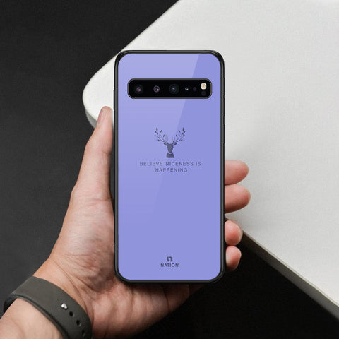 Samsung Galaxy S10 5G Cover - Nice Series - HQ Ultra Shine Premium Infinity Glass Soft Silicon Borders Case