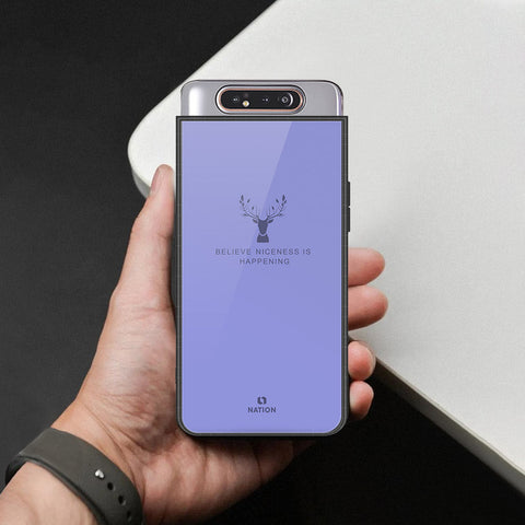 Samsung Galaxy A90 Cover - Nice Series - HQ Ultra Shine Premium Infinity Glass Soft Silicon Borders Case