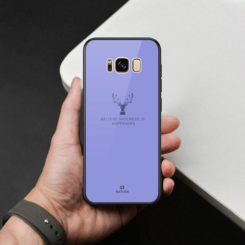 Samsung Galaxy S8 Plus Cover - Nice Series - HQ Ultra Shine Premium Infinity Glass Soft Silicon Borders Case