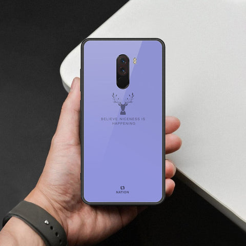 Xiaomi Pocophone F1 Cover - Nice Series - HQ Ultra Shine Premium Infinity Glass Soft Silicon Borders Case