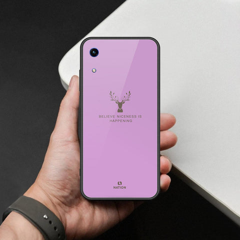 Huawei Honor 8A Cover - Nice Series - HQ Ultra Shine Premium Infinity Glass Soft Silicon Borders Case