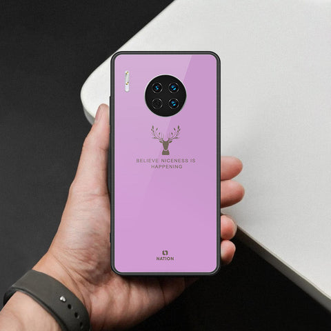Huawei Mate 30 Cover - Nice Series - HQ Ultra Shine Premium Infinity Glass Soft Silicon Borders Case