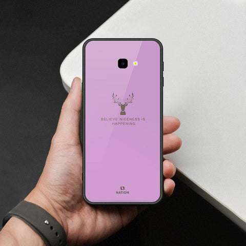 Samsung Galaxy J4 Plus Cover - Nice Series - HQ Ultra Shine Premium Infinity Glass Soft Silicon Borders Case
