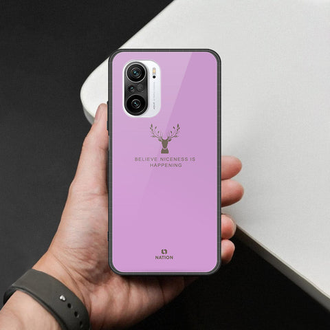Xiaomi Redmi K40 Cover - Nice Series - HQ Ultra Shine Premium Infinity Glass Soft Silicon Borders Case