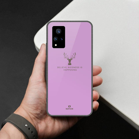 Vivo V21 5G Cover - Nice Series - HQ Ultra Shine Premium Infinity Glass Soft Silicon Borders Case