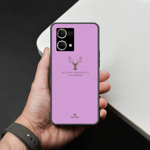 Oppo F21 Pro 4G Cover - Nice Series - HQ Ultra Shine Premium Infinity Glass Soft Silicon Borders Case