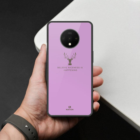 OnePlus 7T Cover - Nice Series - HQ Ultra Shine Premium Infinity Glass Soft Silicon Borders Case