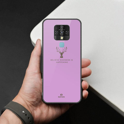 Tecno Camon 16 Cover - Nice Series - HQ Ultra Shine Premium Infinity Glass Soft Silicon Borders Case
