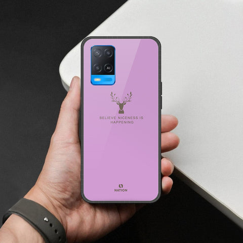 Oppo A54 4G Cover - Nice Series - HQ Ultra Shine Premium Infinity Glass Soft Silicon Borders Case