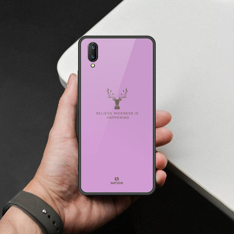 Vivo X21s Cover - Nice Series - HQ Ultra Shine Premium Infinity Glass Soft Silicon Borders Case