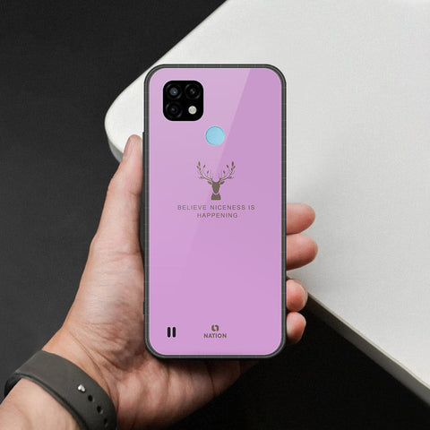 Realme C21 Cover - Nice Series - HQ Ultra Shine Premium Infinity Glass Soft Silicon Borders Case