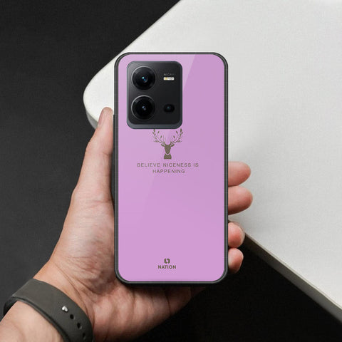 Vivo V25e Cover - Nice Series - HQ Ultra Shine Premium Infinity Glass Soft Silicon Borders Case