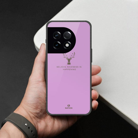 OnePlus Ace 2 Cover - Nice Series - HQ Ultra Shine Premium Infinity Glass Soft Silicon Borders Case