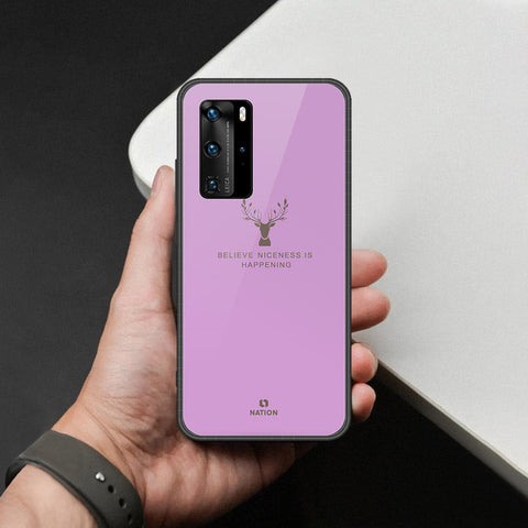 Huawei P40 Pro Cover - Nice Series - HQ Ultra Shine Premium Infinity Glass Soft Silicon Borders Case