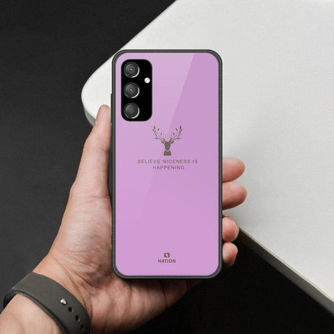 Samsung Galaxy A24 4G Cover - Nice Series - HQ Ultra Shine Premium Infinity Glass Soft Silicon Borders Case