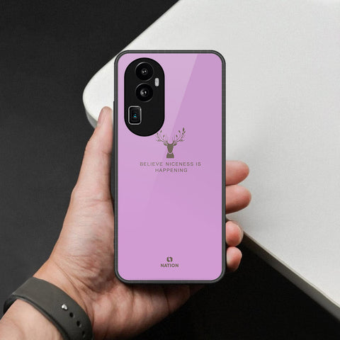 Oppo Reno 10 Pro Plus Cover - Nice Series - HQ Ultra Shine Premium Infinity Glass Soft Silicon Borders Case