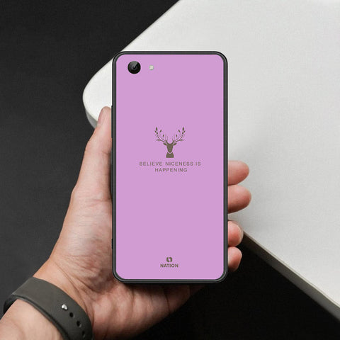 Vivo Y81 Cover - Nice Series - HQ Ultra Shine Premium Infinity Glass Soft Silicon Borders Case