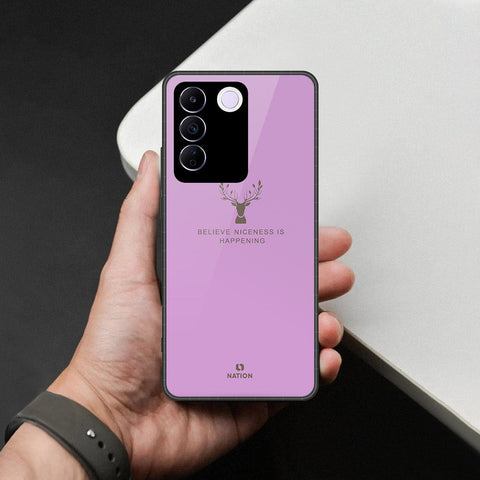 Vivo S16e Cover - Nice Series - HQ Ultra Shine Premium Infinity Glass Soft Silicon Borders Case